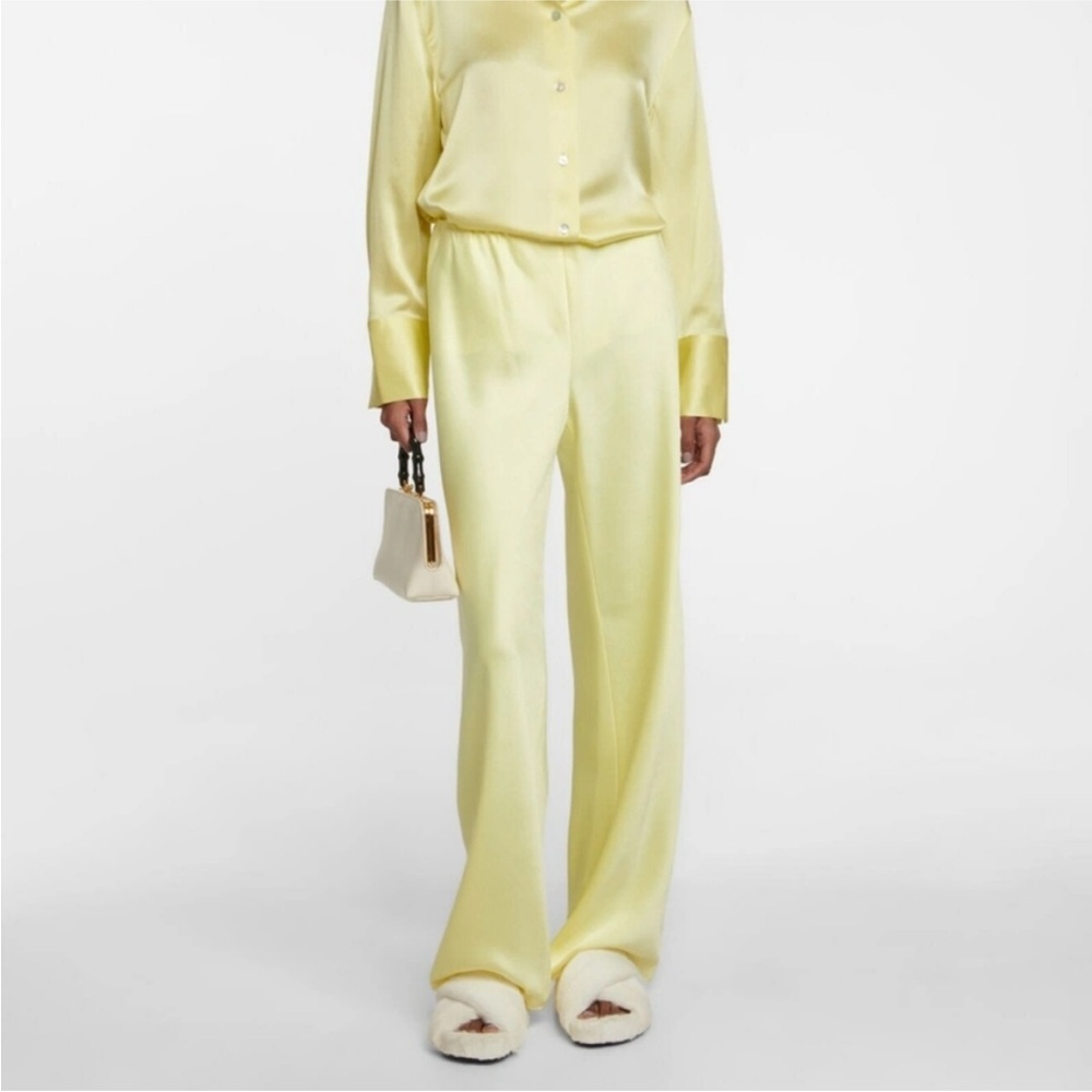 Vince Satin Bias Pants Melon Dew